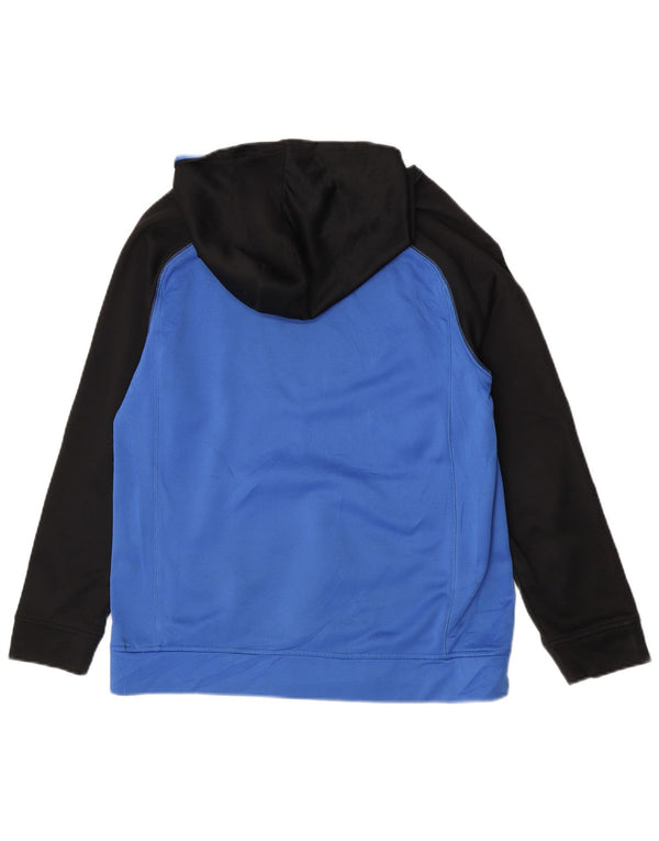 Adidas Pull à capuche graphique pour garçon 13-14 ans XL Bleu Colorblock Polyester