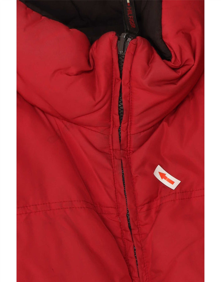 Tommy Hilfiger Gilet rembourré réversible pour homme UK 38 Rouge moyen Polyester