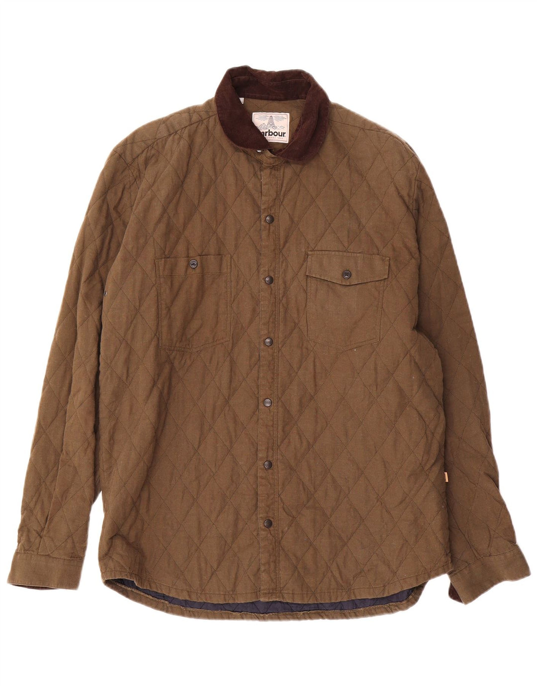 Barbour Veste matelassée pour homme UK 40 Grand coton kaki