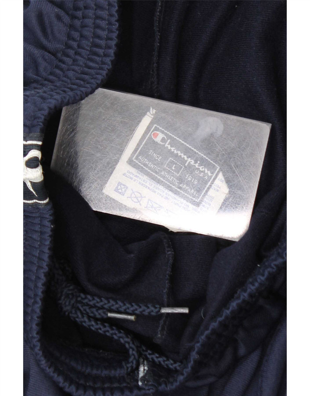 Champion Pantalon de Survêtement Graphique Homme Large Bleu Marine Polyester