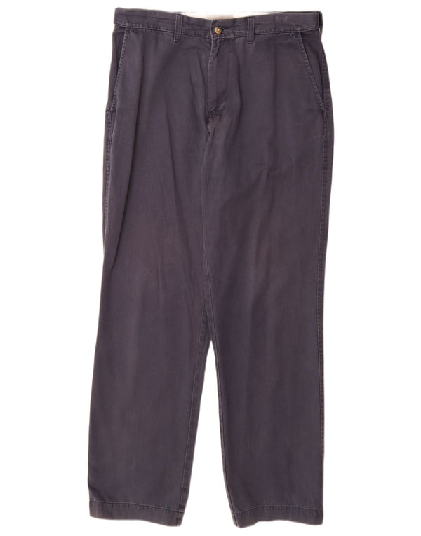 Marks & Spencer Pantalon Chino Regular Homme W32 L31 Bleu Marine Coton