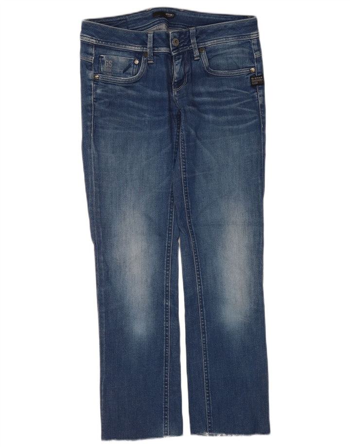 G-Star Femme Jean Droit W27 L27 Bleu Coton
