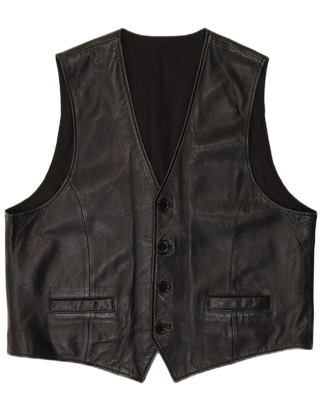 C&A Gilet en cuir pour homme XL Cuir noir