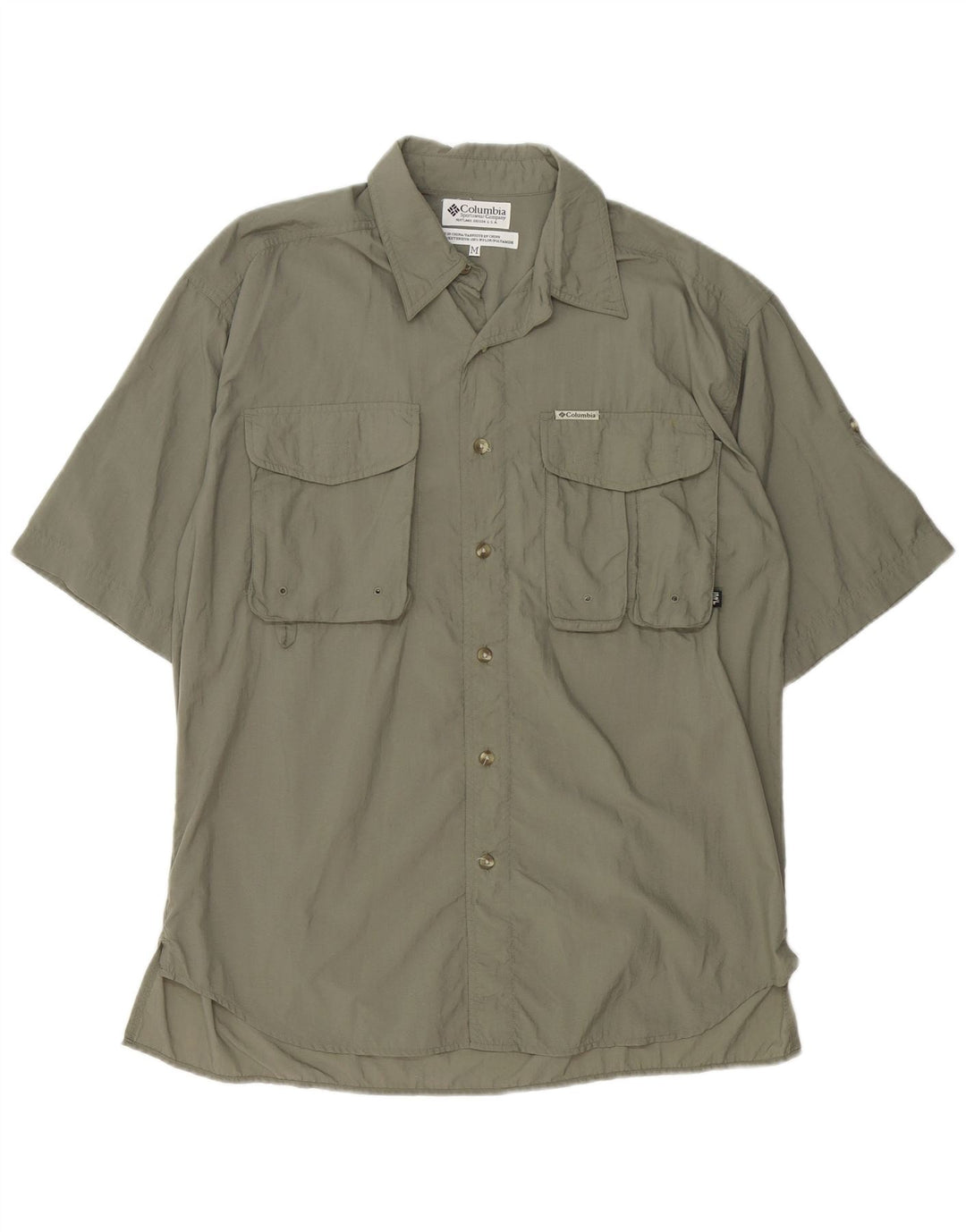 Columbia Chemise à Manches Courtes Homme Medium Khaki Nylon