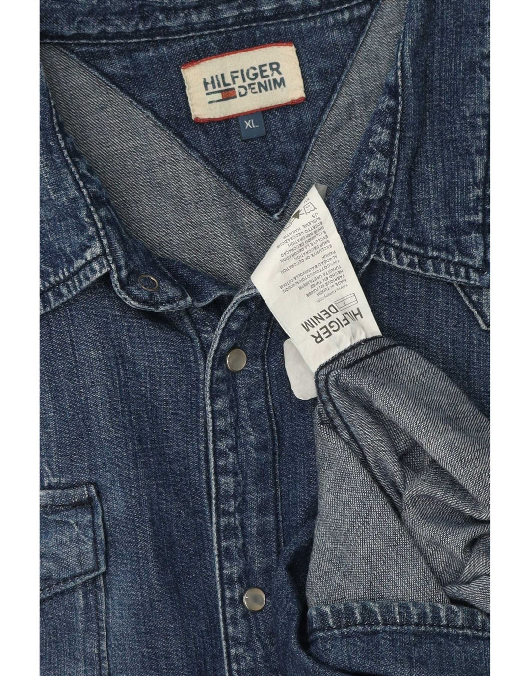 Tommy Hilfiger Chemise en jean XL Bleu Coton Homme