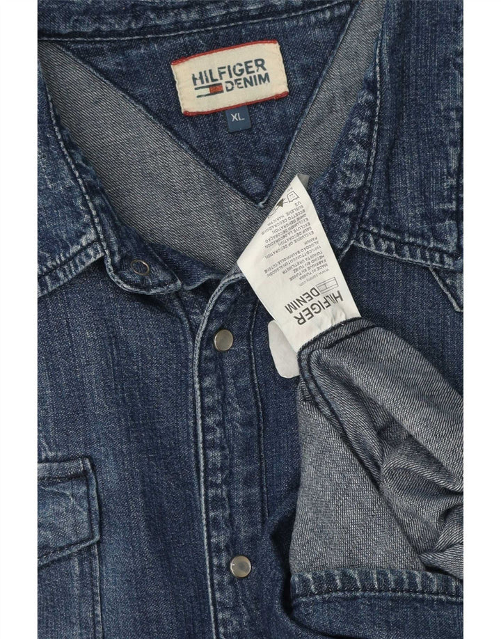 Tommy Hilfiger Chemise en jean XL Bleu Coton Homme