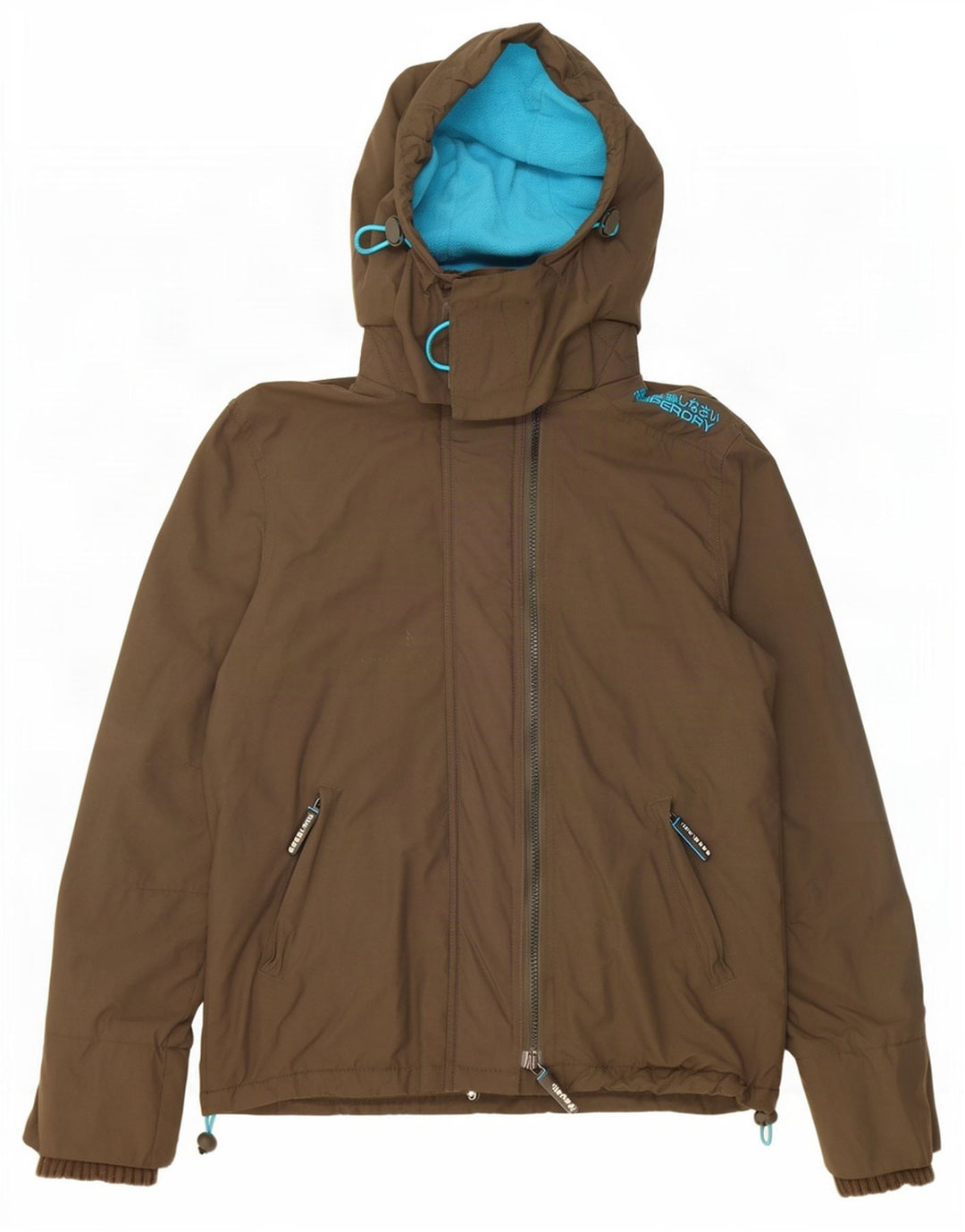 Superdry Veste coupe-vent graphique pour femme UK 14 Kaki moyen