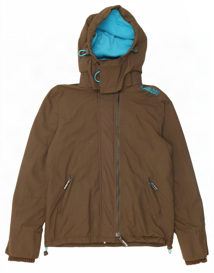 Superdry Veste coupe-vent graphique pour femme UK 14 Kaki moyen