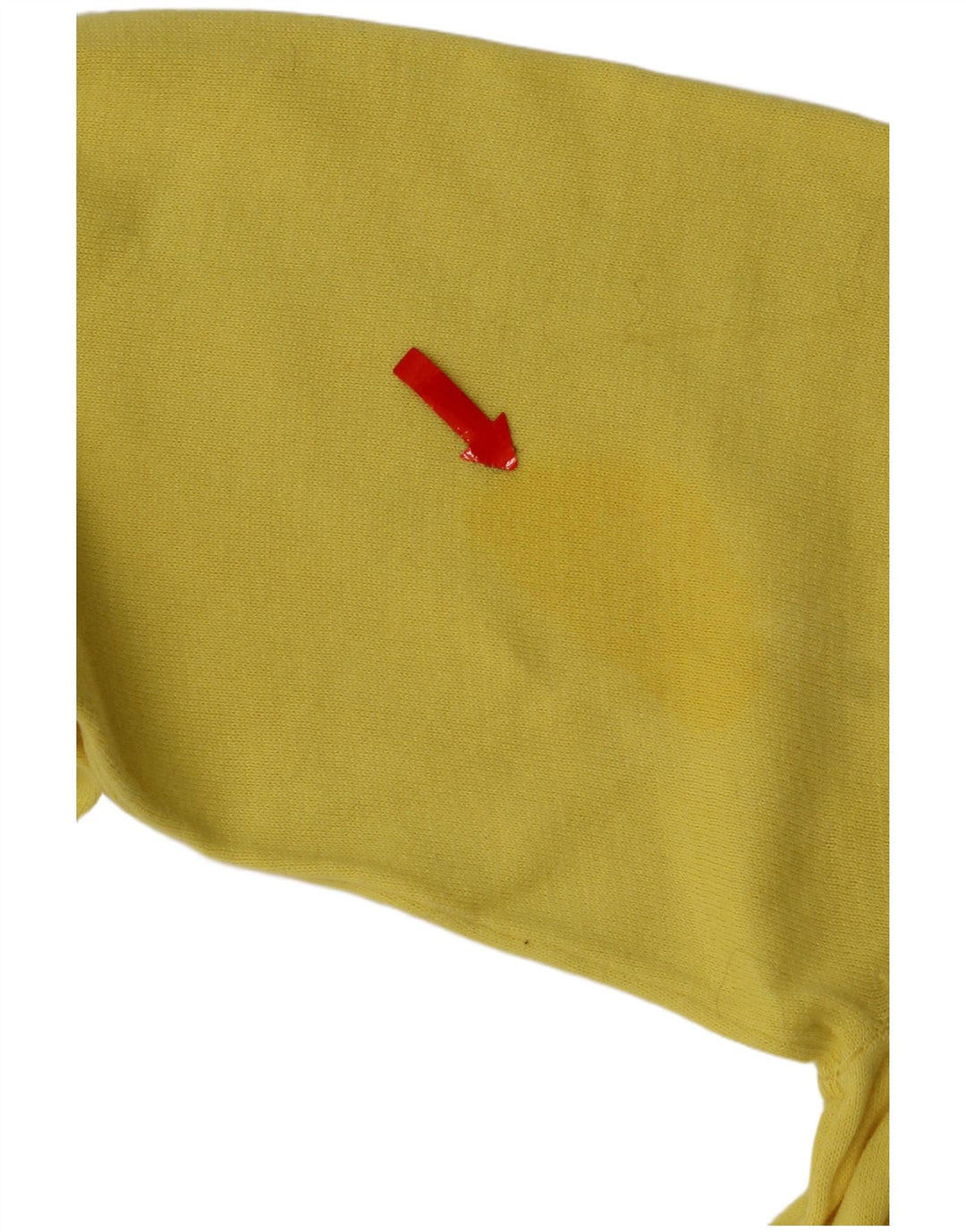 Refrigue Pull Col Rond Homme Jaune Moyen Coton