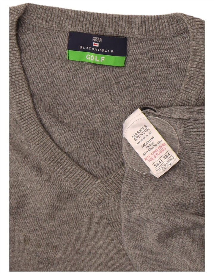 MARKS & SPENCER Débardeur Blue Harbour Vest pour homme UK 38/40 Gris moyen