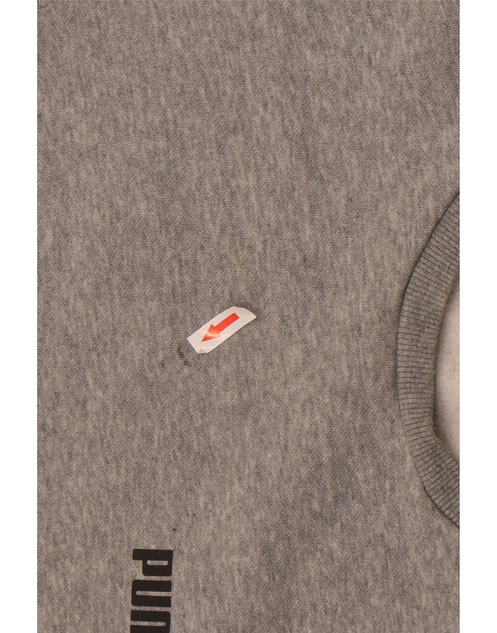 Puma Sweatshirt Jumper Small Gris Moucheté Homme