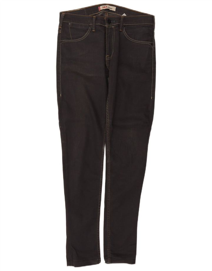 Levi's Jean Droit 504 Homme W32 L34 Gris Coton