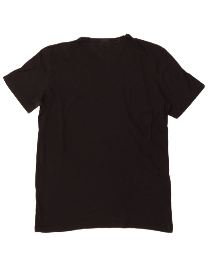 Zara T-Shirt Homme Haut Large Noir