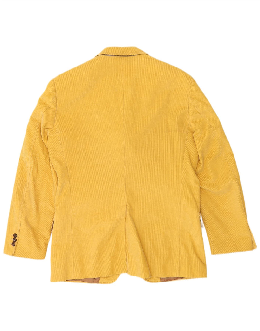 Brooksfield Veste blazer en velours côtelé à 3 boutons pour homme IT 48 en coton jaune moyen
