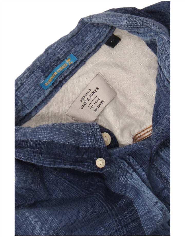 JACK & JONES Chemise Flanelle Homme Bleu Moyen Carreaux