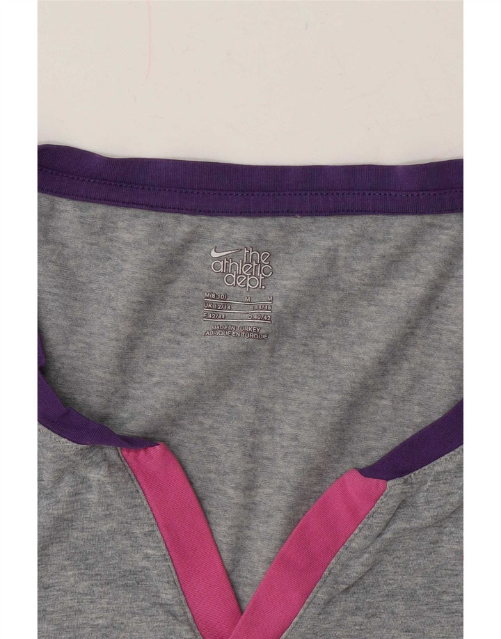 Nike T-shirt pour femme UK 12/14 Gris moyen moucheté