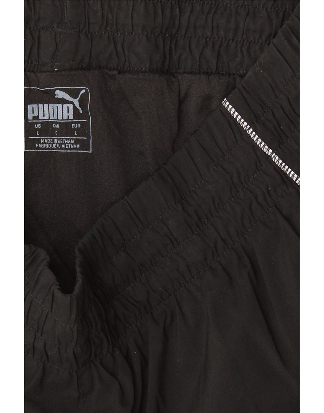 PUMA Womens Sport Shorts UK 14 Large Black Polyester Vintage Puma and Second-Hand Puma from Messina Hembry 