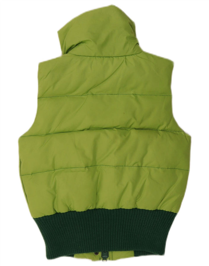 Only Gilet rembourré pour femme UK 10 Small Vert Colorblock Polyester