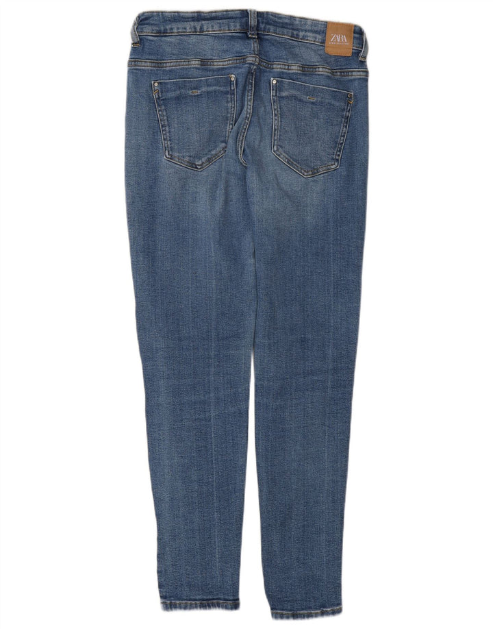 Zara Jean skinny pour femme EU 40 Medium W30 L27 Bleu