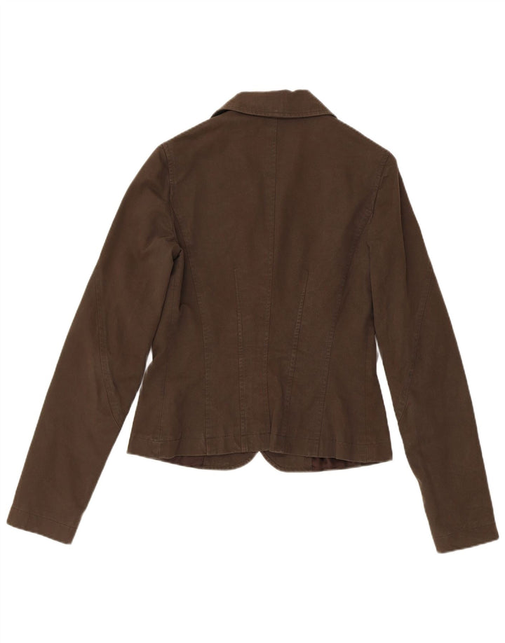 Liu Jo Veste Blazer 3 Boutons Femme IT 44 Coton Marron Moyen