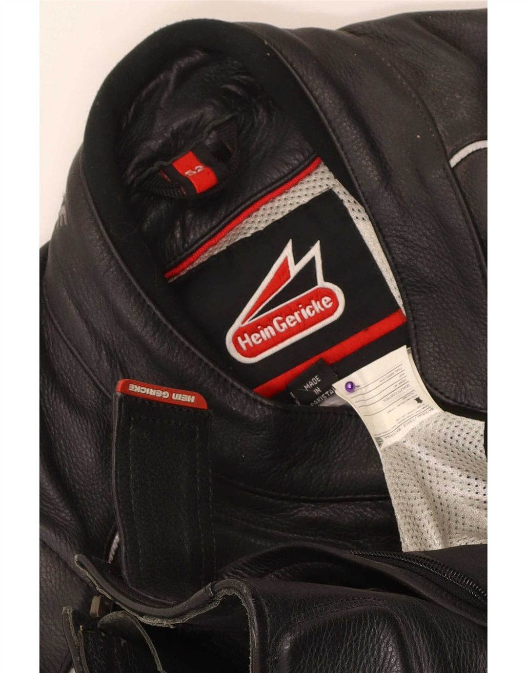 Hein Gericke Veste de motard en cuir pour femme EU 52 Grand cuir noir