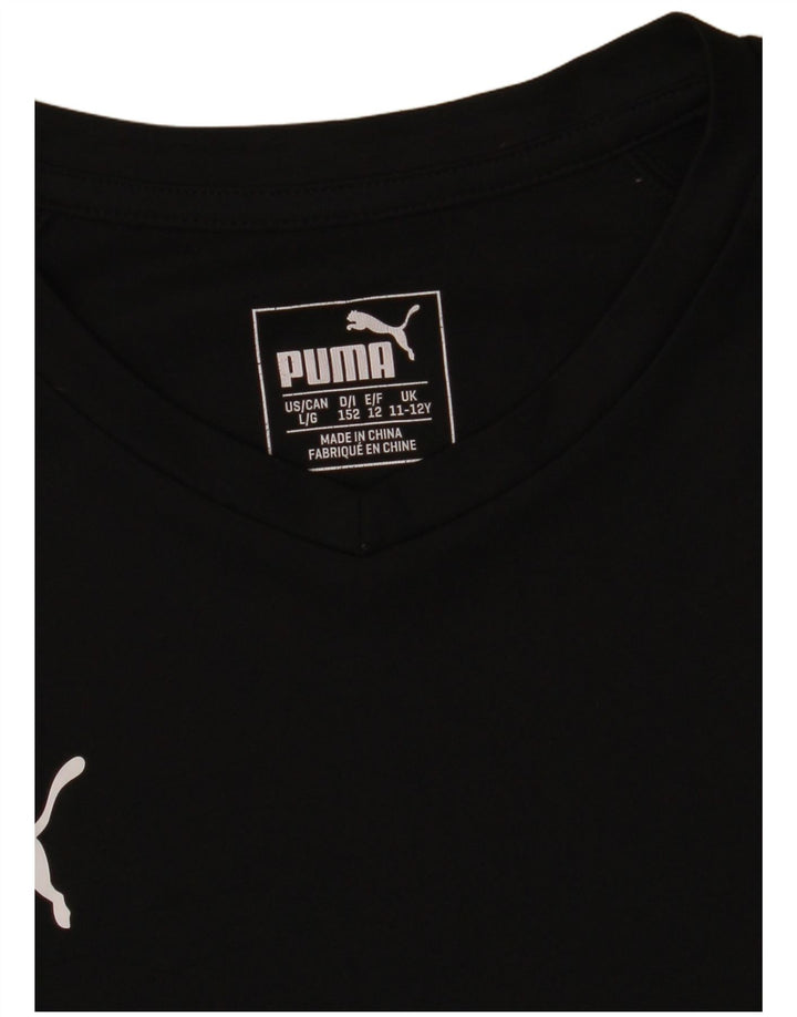 Puma T-Shirt Garçon 11-12 ans Noir Polyester