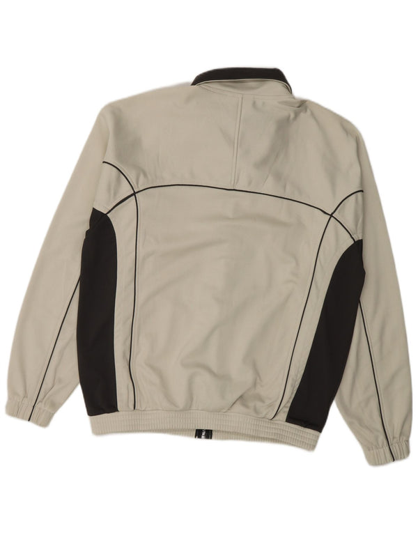 Asics Veste de survêtement pour homme Small Beige Colourblock Polyester