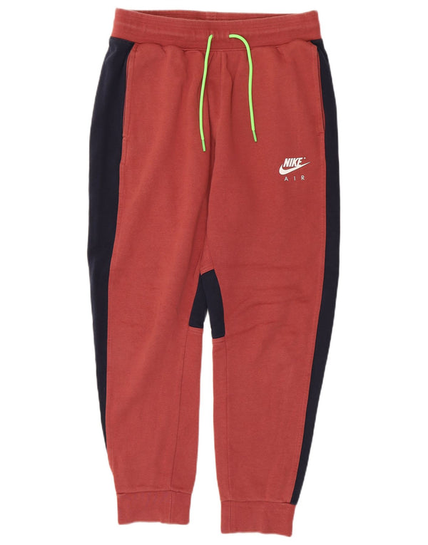 Nike Pantalon de survêtement pour femme en coton color block rouge moyen UK 44
