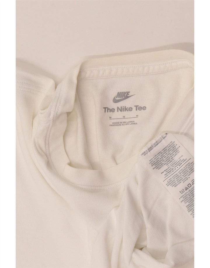 Nike T-Shirt Homme Blanc Moyen Coton