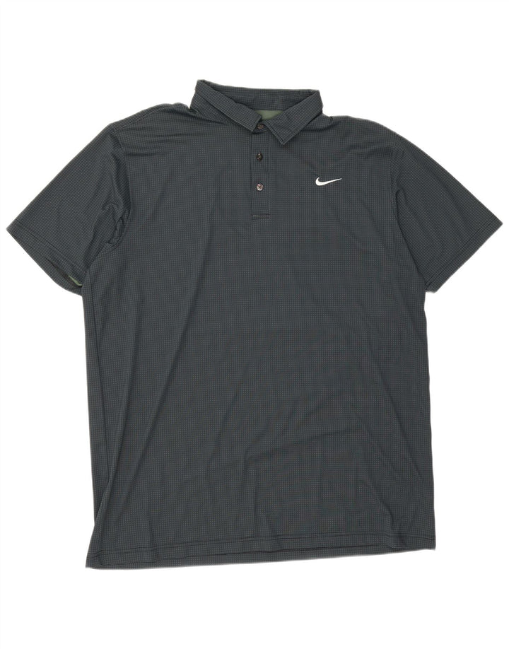Nike Polo Dri Fit pour homme 4XL en polyester à pois vert