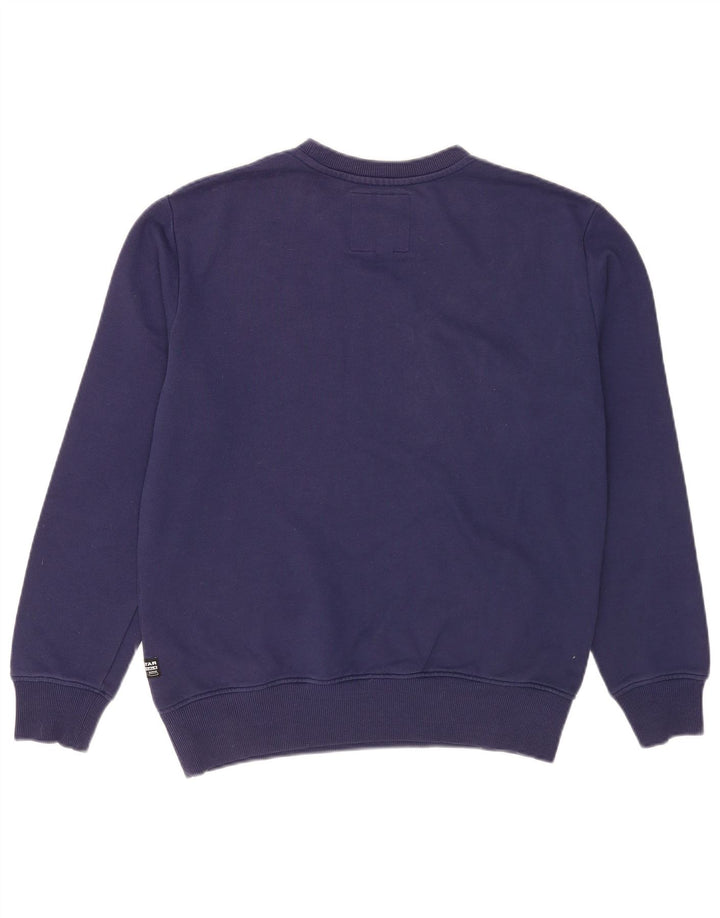G-Star Sweat-Shirt Graphique Homme Bleu Marine Moyen Coton