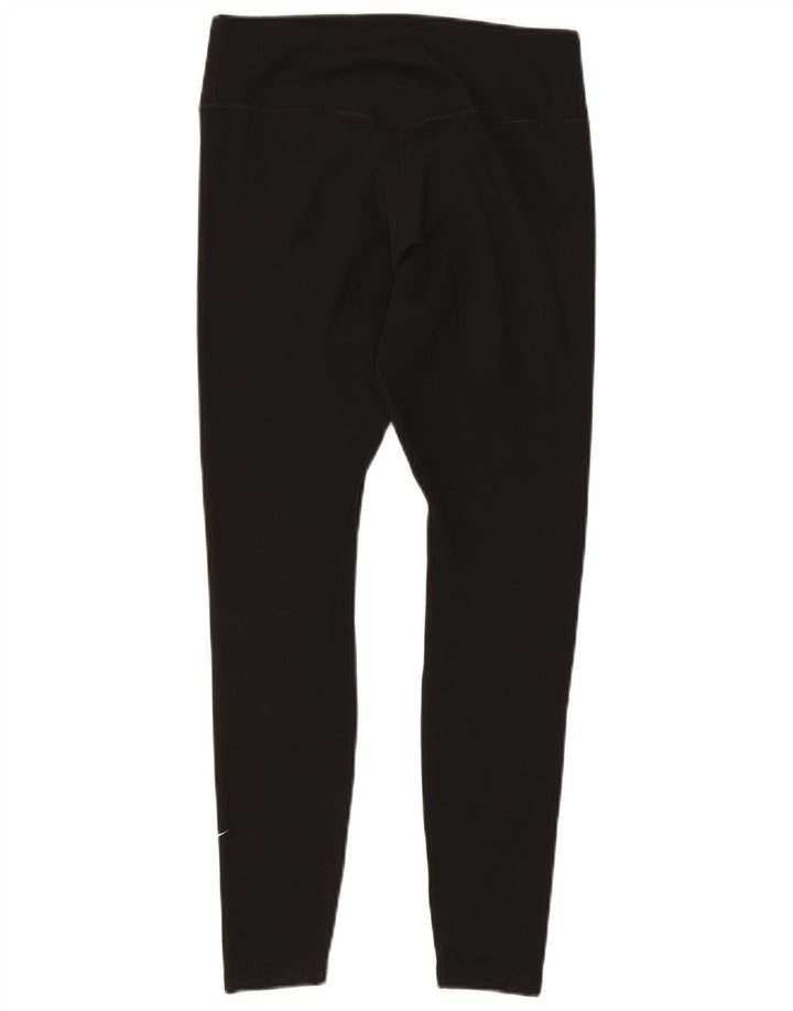 NIKE Legging Dri Fit pour femme UK 12 Polyester noir moyen
