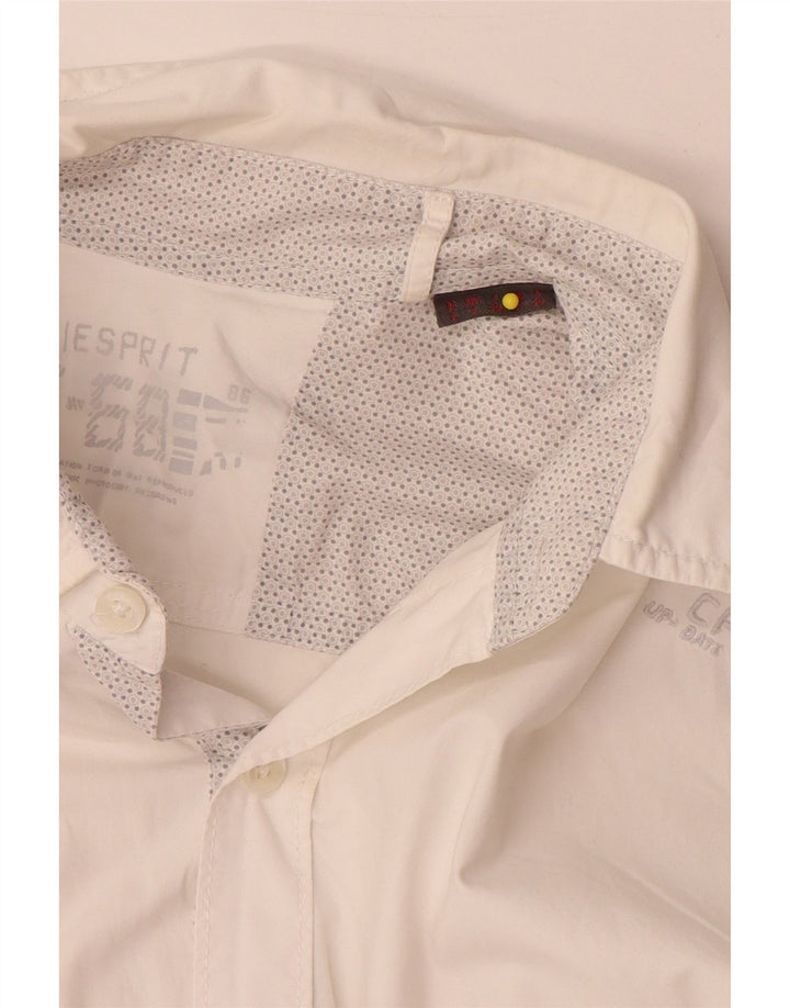 Esprit Chemise Graphique Homme Large Blanc