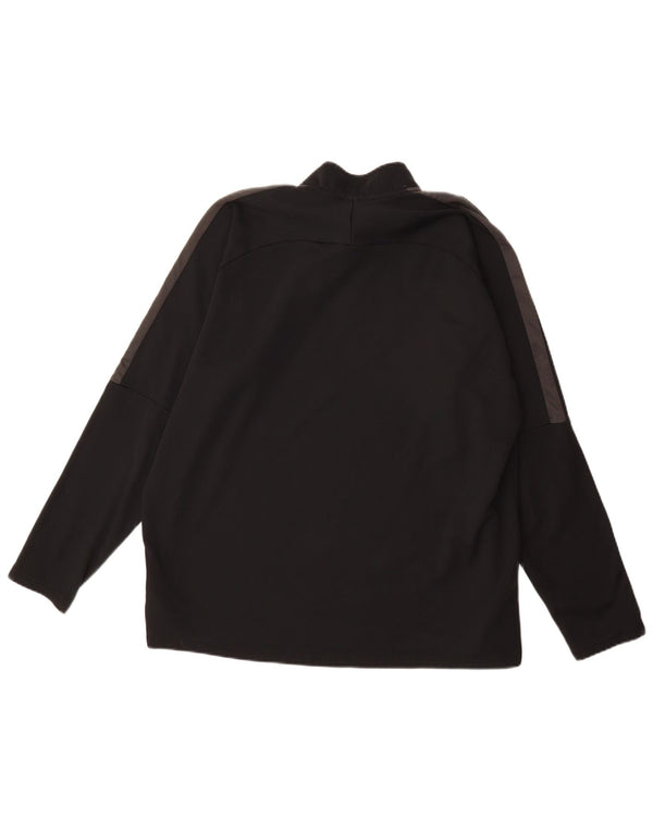 Nike Dri Fit Graphic Pull à col zippé pour homme Noir XL