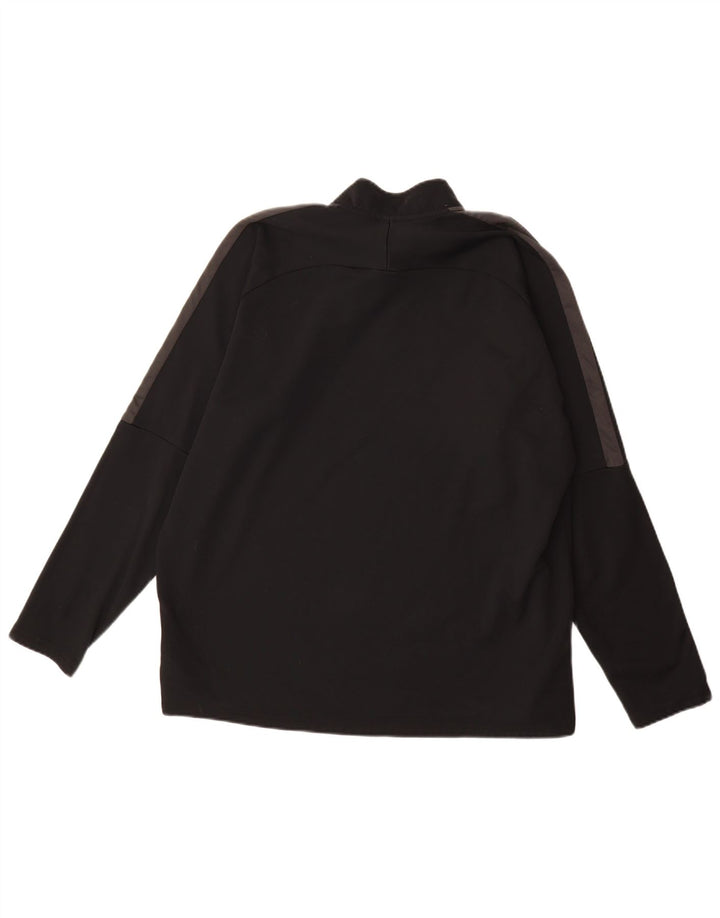 Nike Dri Fit Graphic Pull à col zippé pour homme Noir XL