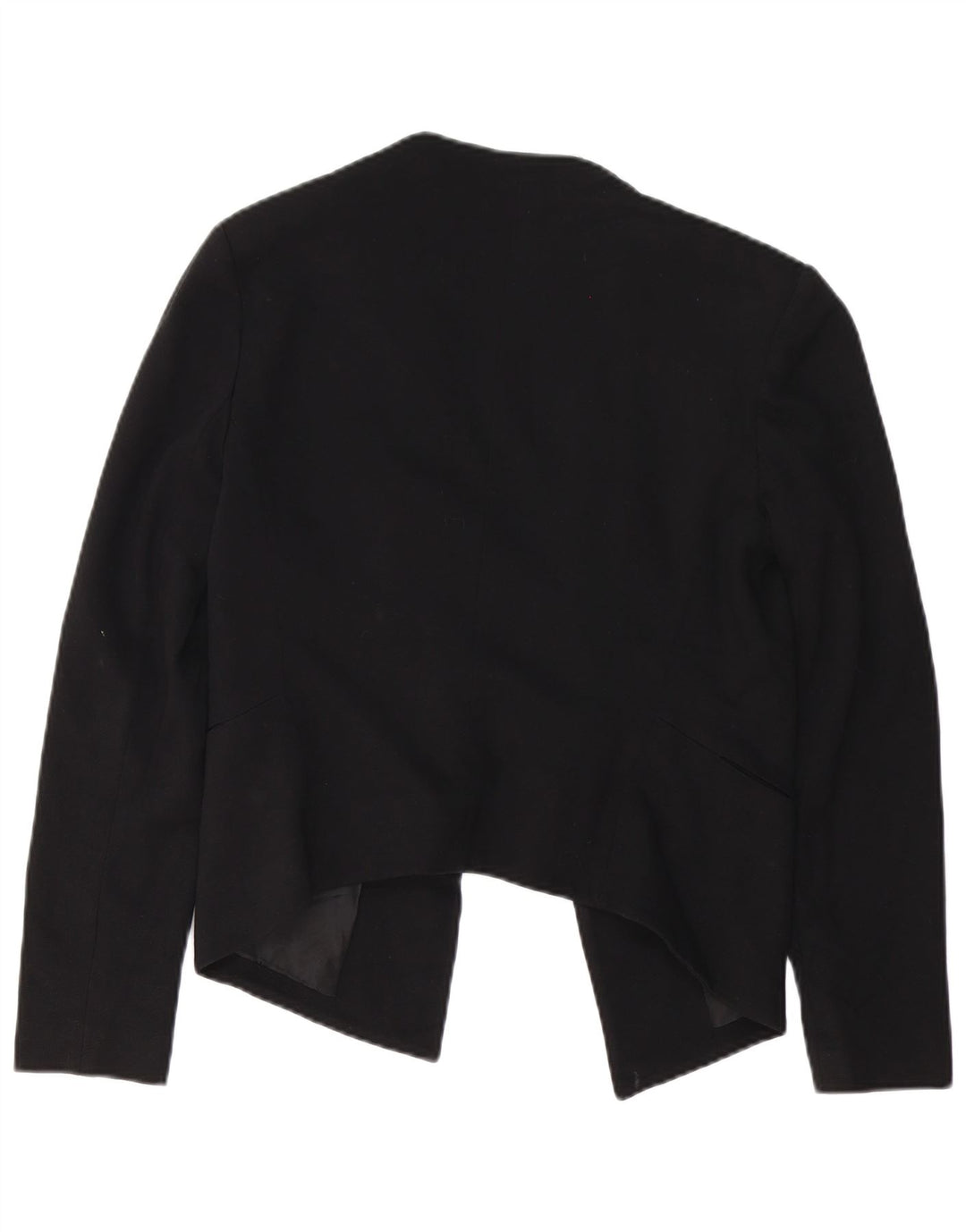 Topshop Veste blazer surdimensionnée ouverte pour femme UK 10 Petite viscose noire