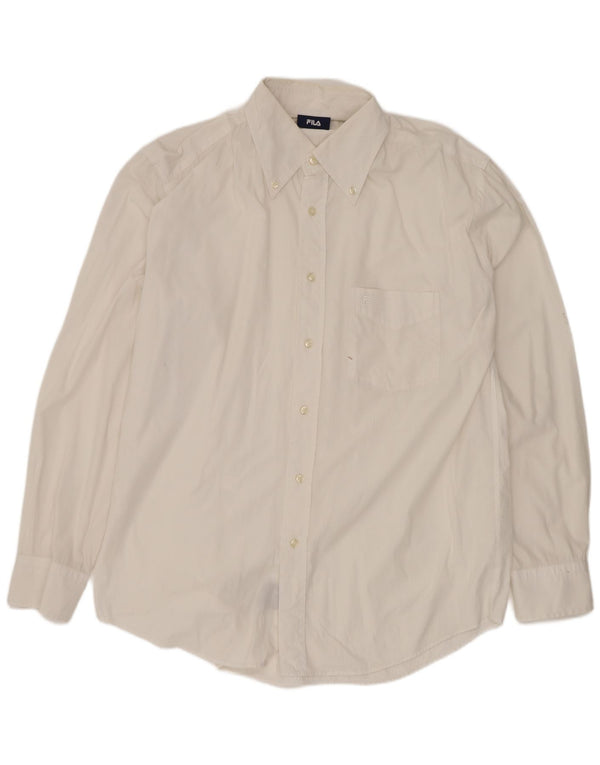 Fila Mens Shirt Large White Cotton