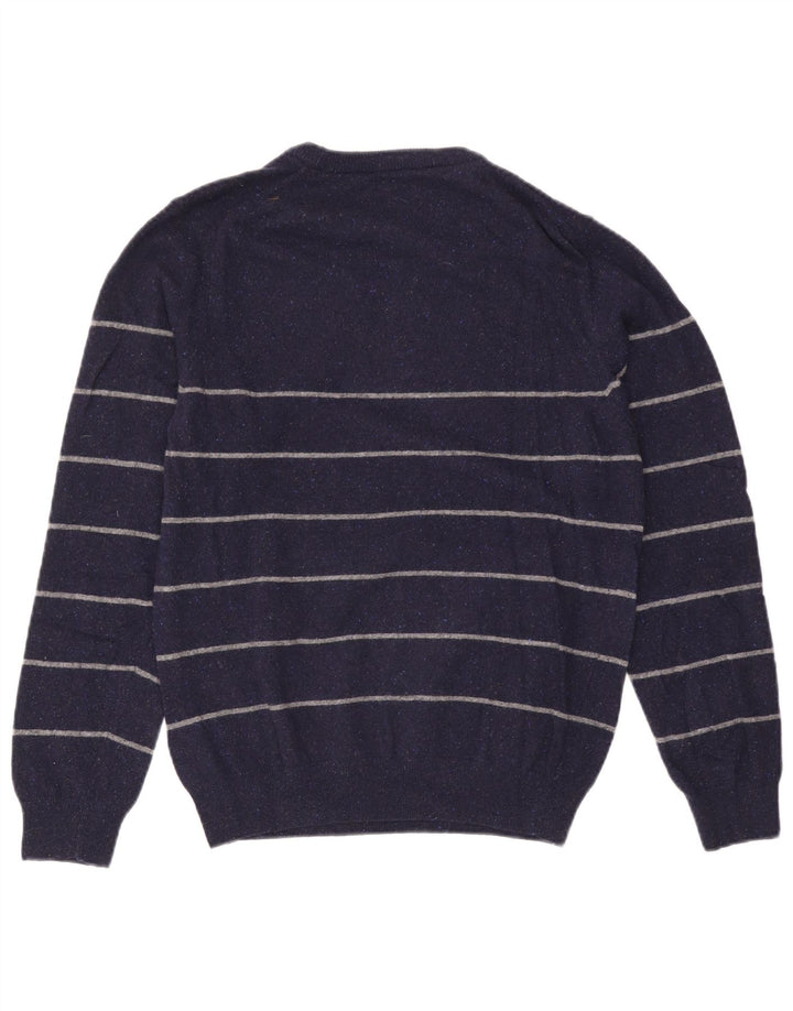 Gant Pull col rond homme en laine rayée bleu marine moyen