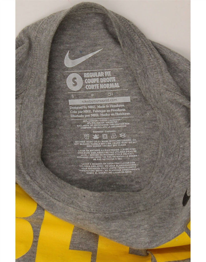 NIKE Mens Regular Fit Graphic T-Shirt Top Small Grey Cotton Vintage Nike and Second-Hand Nike from Messina Hembry 