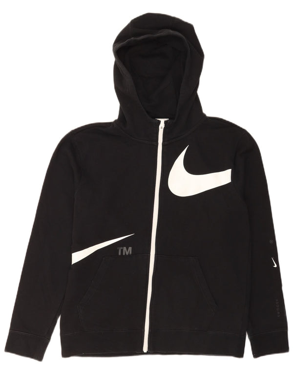 Nike Pull à capuche zippé graphique pour garçon 13-14 ans XL Noir Colorblock