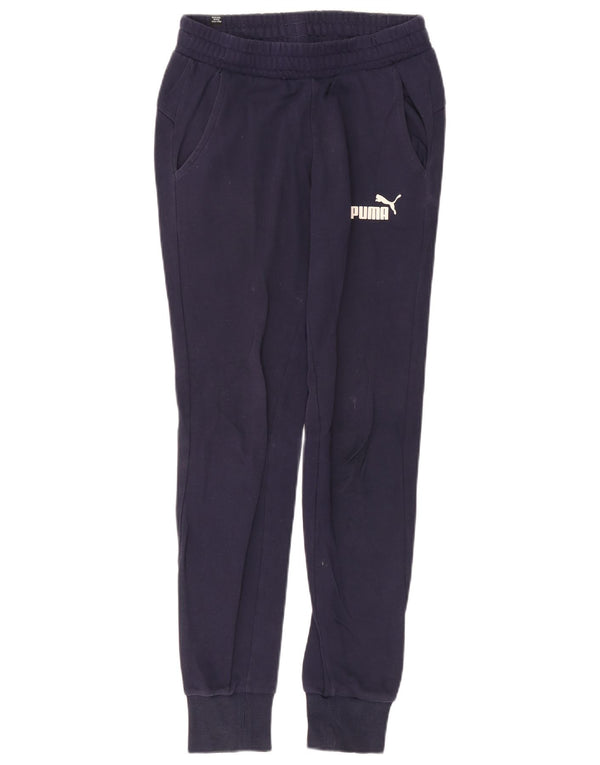 Puma Pantalon de survêtement pour femme UK 6 XS Bleu marine Coton
