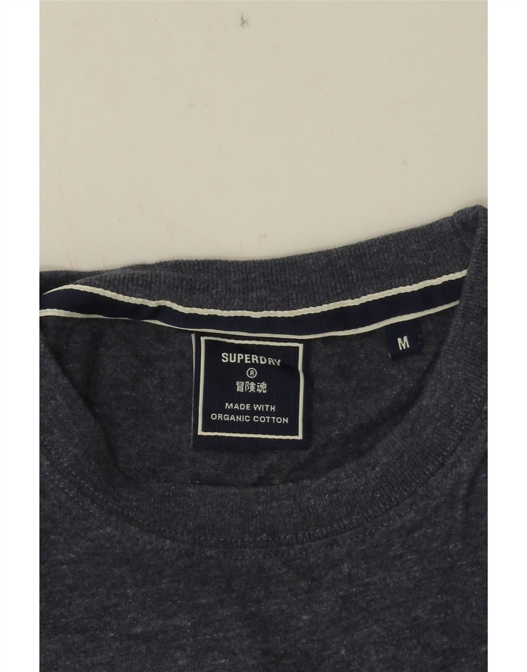 Superdry T-Shirt Homme Bleu Marine Moyen Coton