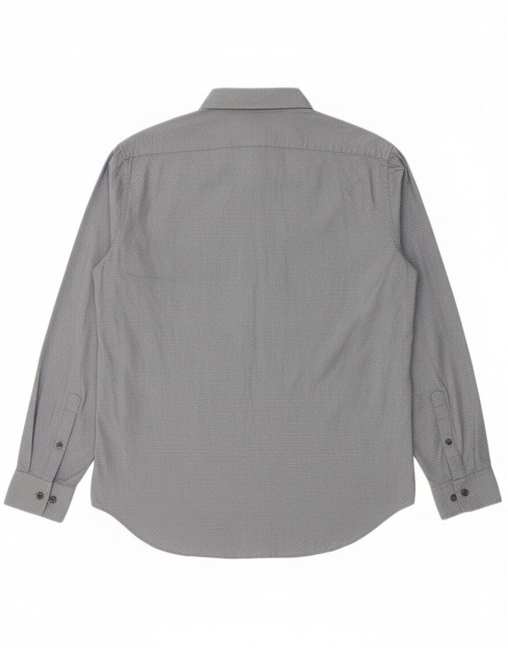 Calvin Klein Chemise Slim Fit Homme Bleu Marine Géométrique