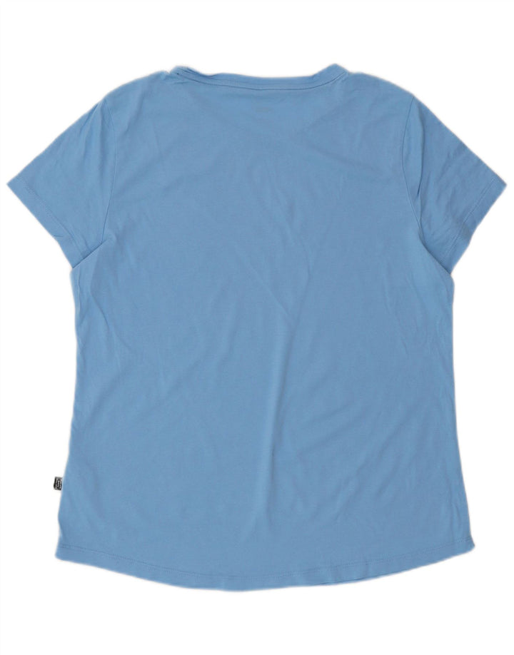 PUMA T-Shirt Femme UK 16 Large Bleu Coton