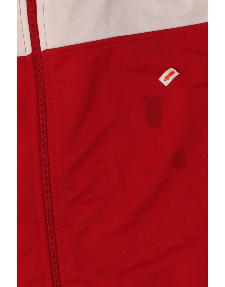 ASICS Veste de survêtement pour homme en polyester color block rouge moyen