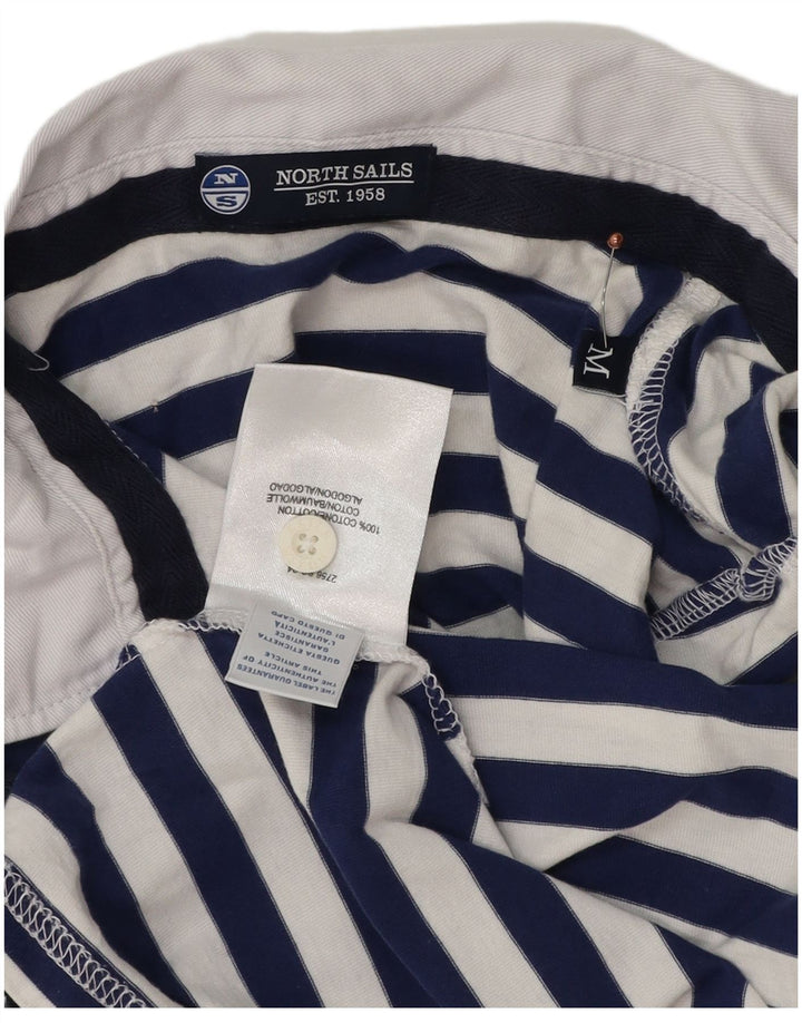 North Sails Polo Femme UK 12 Coton Rayé Bleu Marine Moyen