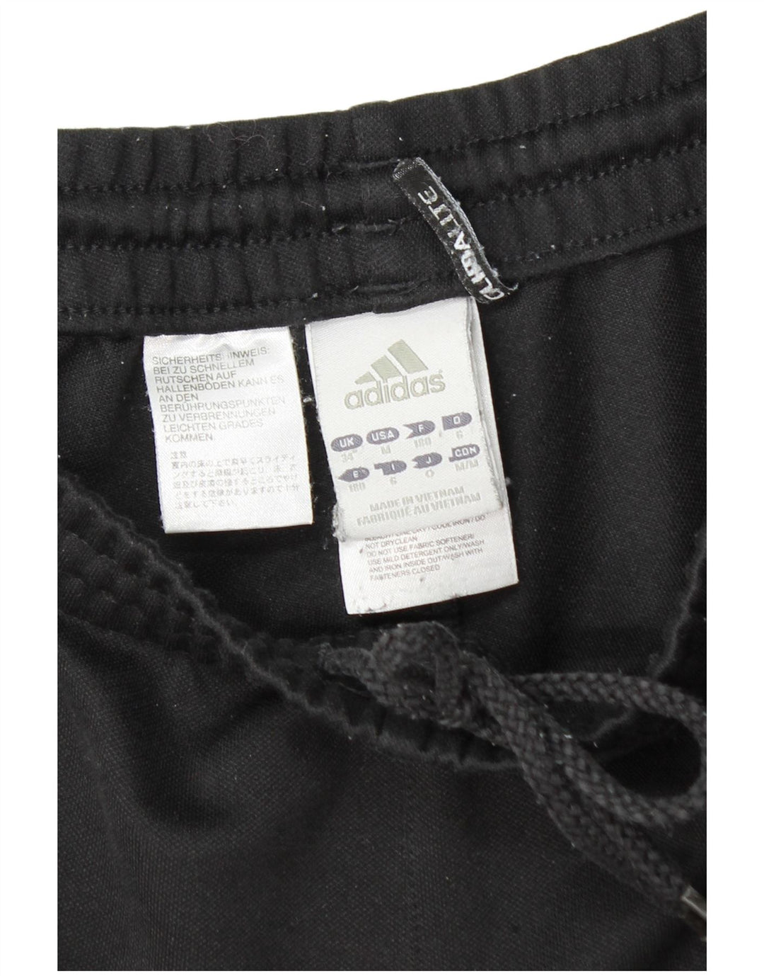 ADIDAS Pantalon de survêtement Climalite pour hommes Large Noir Polyester