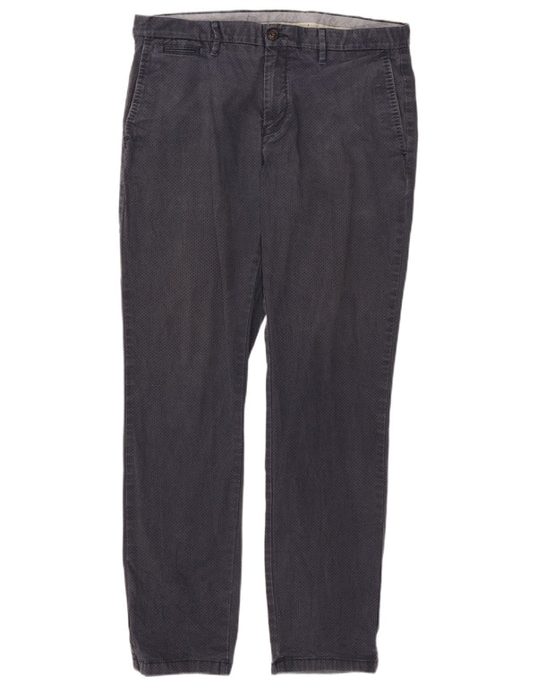 Tommy Hilfiger Pantalon Chino Droit Homme W36 L32 Bleu Marine À Pois