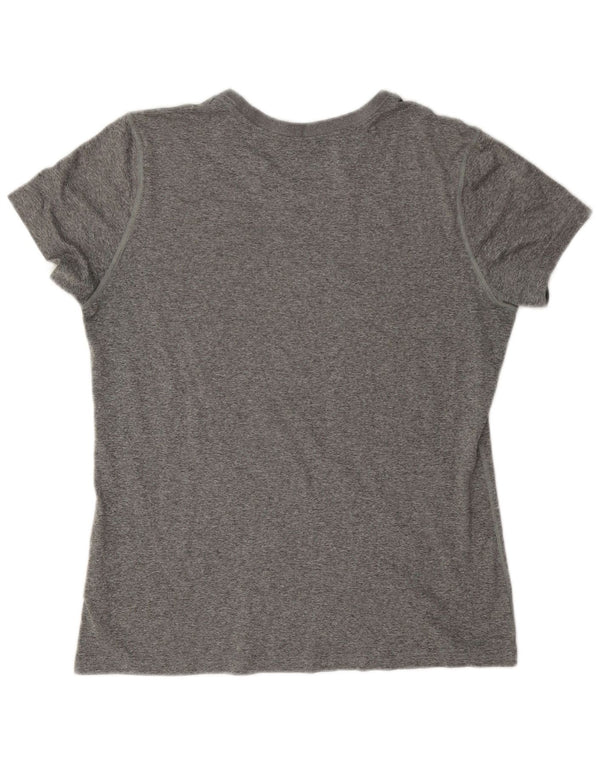 Nike Womens New Jersey Graphic T-Shirt Top UK 16 Large Gris Moucheté