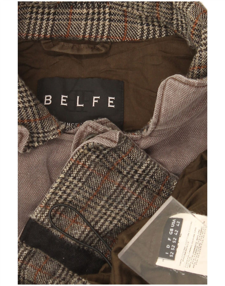 BELFE Veste utilitaire militaire pour homme IT 42 XL Gris Coton